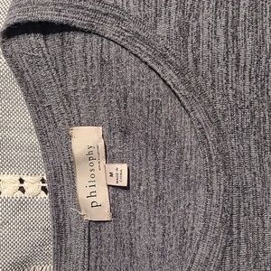 Philosophy med top soft heathered grays